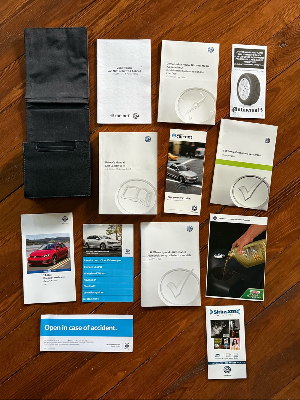 Volkswagen 2017 Golf SportWagen Owner Manuals & Booklets Set